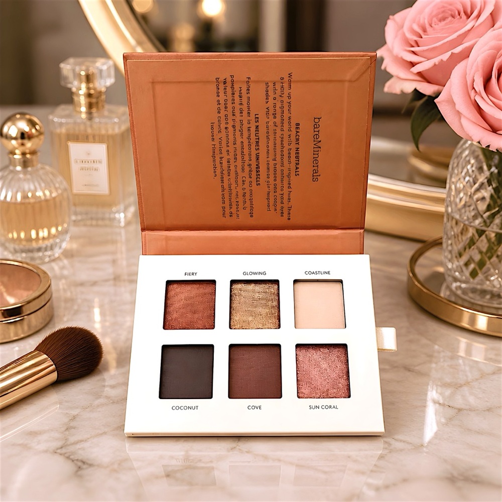 BareMinerals Mineralist Pressed Powder Warmth Vegan 6 Colors Eyeshadow Pallet